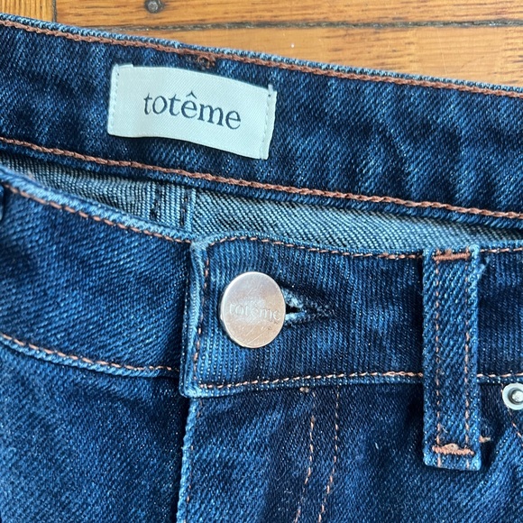 Toteme Dark Wash Straight Leg Denim 26 / US 2-4 - Picture 4 of 4